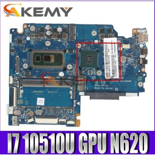 Mainboard For Lenovo ideapad S340-15IML Laptop motherboard LA-H104P with CPU I7 10510U GPU N620 2G RAM 8G 100% test