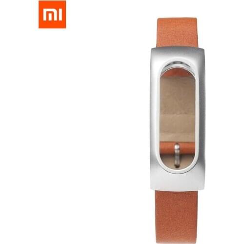 Fast Ship Original Xiaomi Mi Band 1 Genuine Leather Wristbands Strap Belt Genuine Leather Stainless Steel Wristband Replacement