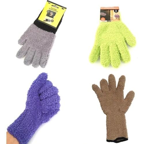 1 Pc Washing Gloves Cleaning Tool Car Wash Gloves Coral Velvet Knitted Car Detailing Dust Removal Gloves Car Accessories Tools