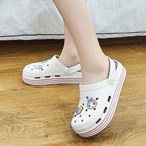 Women Slippers Sandals Lightweight Slip-on Waterproof Colorful Safety Working Nursing Shoes Casual Flat Kitchen Co Medical Shoes