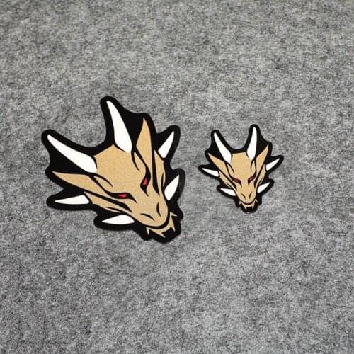 NO.S062 Reflective Dragon Totem Car Stickers Car Styling Scratches Fuel Tank Window Decals Bicycle Helmet Safety Sticker