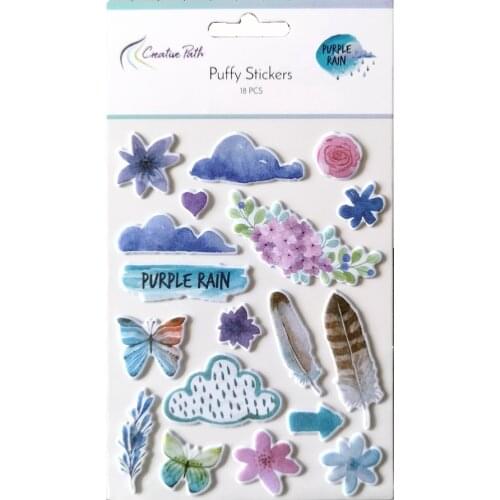 Crzcrafter Puffy Motif Stickers Self Adhesive For Scrapbooking Card Making Journal Embellishments Decoration