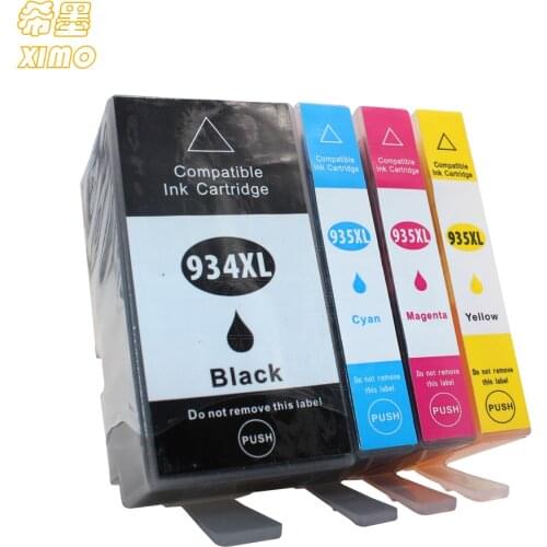 XIMO 4x Ink Cartridges For HP 934 935 XL 934XL 935XL HP934 HP934XL Officejet Pro 6812 6830 6815 6835 6230 e-All-in-One