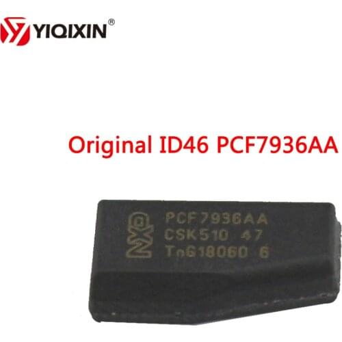 YIQIXIN 10Pcs/lot Transponder Chip ID46 PCF7936AA Car Key Chip Blank Original ID46 PCF7936 Phillip-s Crypto Blank Chip ID46