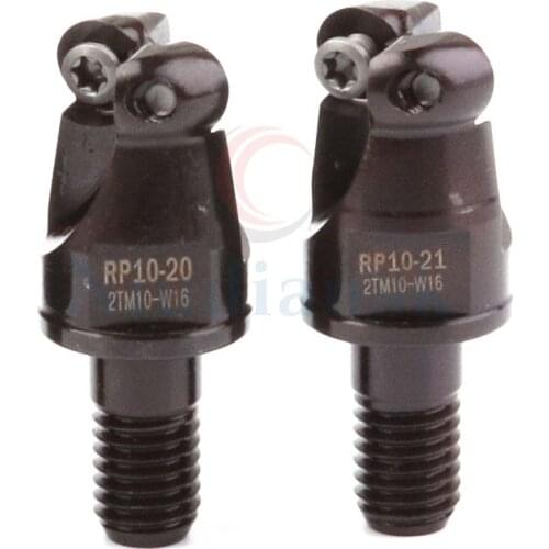 1pc RP10 2T 3T 4T High-strength milling cutter head Strong and wearresistant locking head+10pcs RPMW1003 Circular milling insert