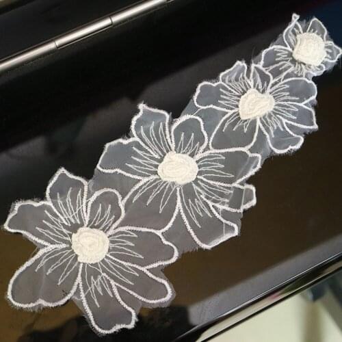 3pc/lot DIY fashion wedding dress appliques Patches for clothing Embroidery lace patches for bags decorative parches applique