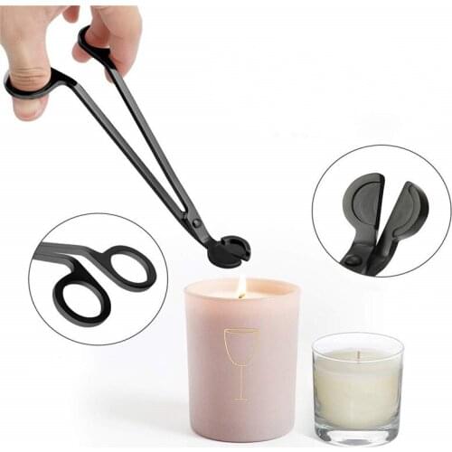 3Pcs Wick Trimmer Home Care Modern Candle Tool Set Tray Rustproof Lovers Gift Snuffer Stainless Steel Portable Accessories