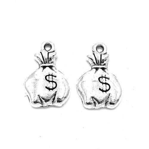 50pcs Purse charms pendant 19x11mm antique silver ornament accessories jewelry making DIY base material