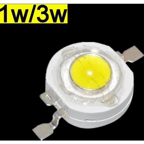 50PCS High Power LED Chips 1W 3W LED Lamps white /warm white 30mil 45mil Chips high light lights Free shipping