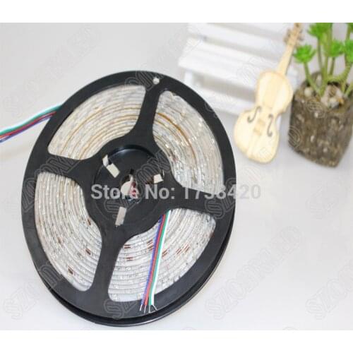 60LEDs/M 15m LED Strip 3528 SMD Waterproof IP65 RGB LED Strip Light Outdoor Decoration DC12V Red/Green/Blue/White/RGB/Yellow