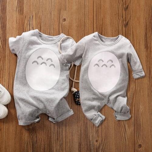 ABEBE Totoro Baby Clothes for Newborns New Born Boy Clothes Summer Pajamas Jumpsuit Bodysuit for Childrens Overalls Clothing