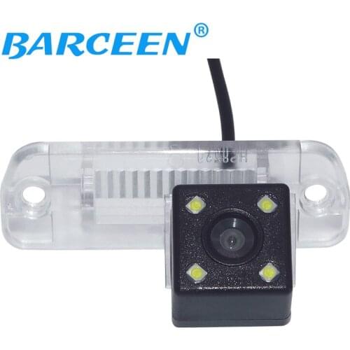 Auto wire car rear reversing camera+4 led lens for Mercedes Benz R Class R350 R500 ML350 W203 W211 W209 B200 A160 W219