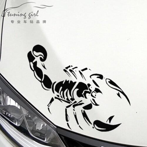 Car Stickers Scorpion Animal Creative Funny Decals For Tail Door Auto Tuning Styling Waterproof 18cm 25cm 31cm D10
