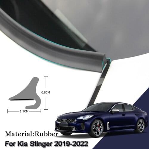 DIY Car Seal Strip Windshied Spoiler Filler Protect Edge Weatherstrip Strips Sticker Auto Accessories For Kia Stinger 2019-2022