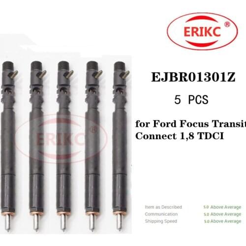 ERIKC 5 PCS EJBR01301Z Common Rail Spare Parts Injector EJBR 013 01Z for Ford Focus Transit Connect 1,8 TDCI