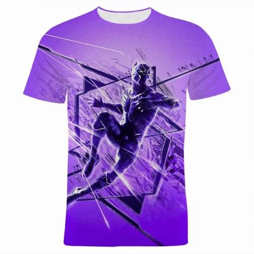 3D Print New Summer Men Women Children Black Panther t-shirts Boy Girl Kids Oversized T Shirt Casual Male short sleeve top
