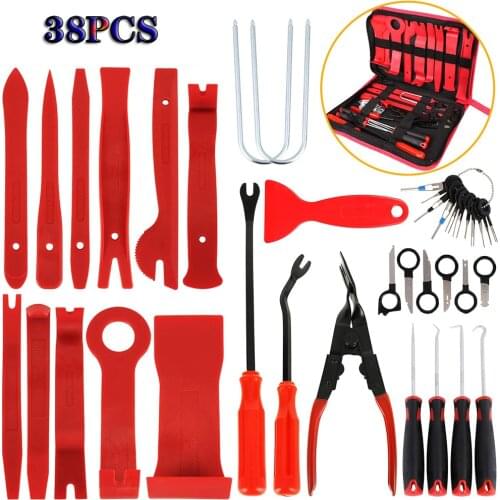 Car Panel Removal Kit Hand Tool Set Audio Removal Installer Pry Kit Repair Tool Dashboard Removal Kit Disassembly Tool Set Car