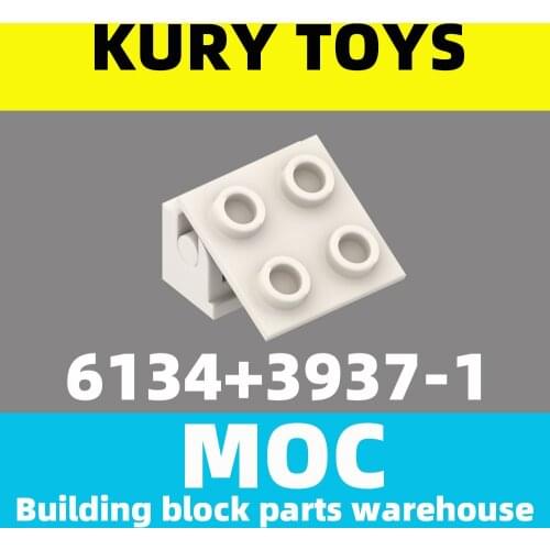 Kury Toys DIY MOC For 6134+3937 Building block parts For Hinge Brick 2 x 2 Top+Hinge Brick 1 x 2 Base For Locking-Hinge
