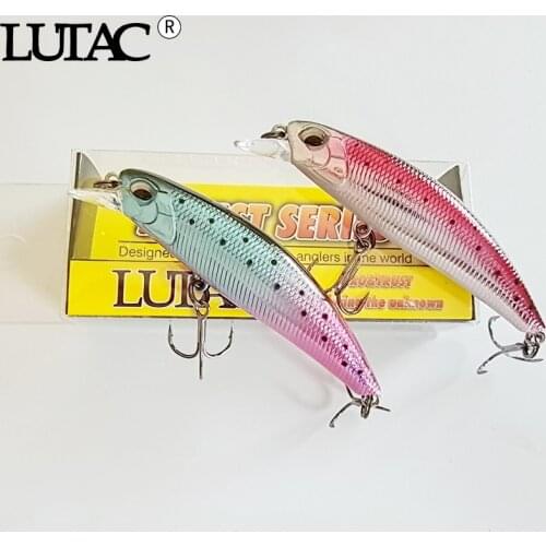LUTAC 5 PCS a Set Fishing Baits Hot Sales Jerkbait Hard Lure New Minnow 60mm 6.1g 70mm 8.9g BKK Hook Bass Fishing Tackle Shop