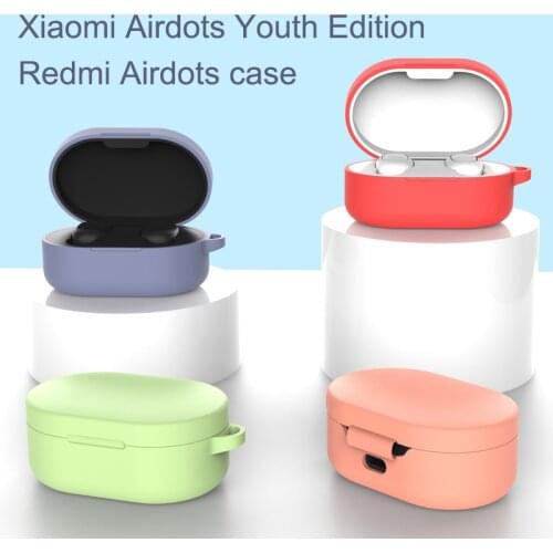 Soft Silicone Cover For Mi Airdots Youth Version Earphone Protector Mi Airpods Anti-scratch Case Xiaomi Charging Box Accessories