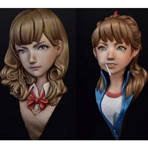 Resin Figure Kit Girl Bust Unpainted Garage Resin Model Kit