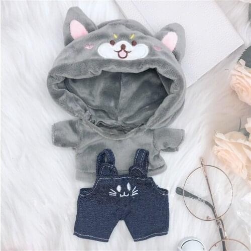 [MYKPOP]KPOP Dolls Clothes & Accessoires- Hooded Sweat Overalls 2pcs 20cm Dolls(without doll) Fans Collection SB20122301