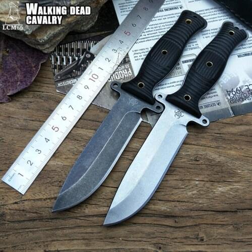 LCM66 hunting knife Tactical Small Fixed Knives,D2 steel G10 handle Survival Knife,Camping Portable Outdoor straight knife tool