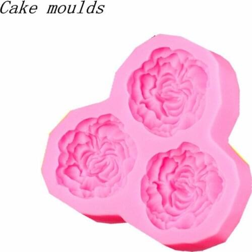 Wholesale Silicone mold K233 Mini flower shape Decoration clay mold Fondant cake mold