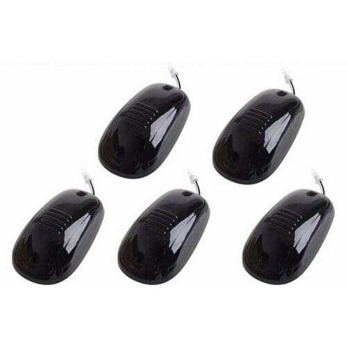 Piranha Outdoor Cab Roof Running Marker Lights Amber Led 12V 6W Black Lens Smoked Lamp 5pcs/set For Dodge/RAM 99-22 Car