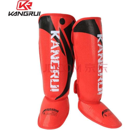Kang Rui Juvenile Leggings, Boxing, Sanda, Instep Training, Childrens Fight Red