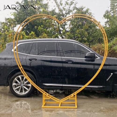 JAROWN Wedding Arch Props Heart Shape Flower Stand LOVE Background Decoration Home Party Flower Arrangement Decoration