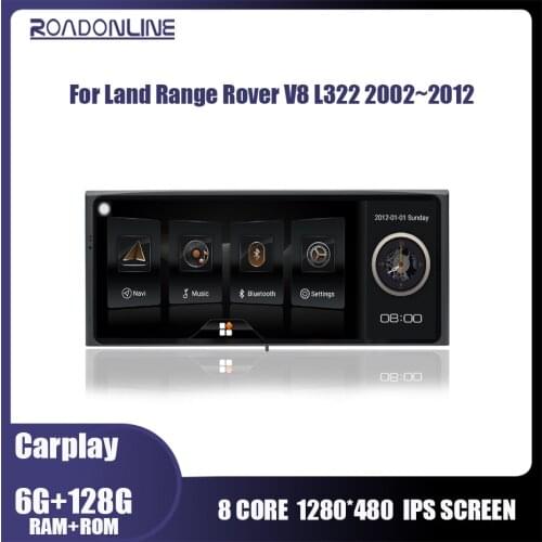 Roadonline For Land Range Rover V8 L322 2002~2012 10.25 Inch Gps Coche Multimedia Player Radio Android 10 Octa Core 6G 128G