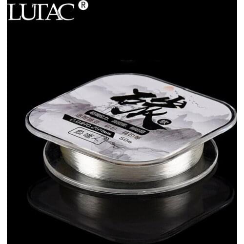 LUTAC High Quality 100M 1.5#-5.0# Fishing Line Carbon Fiber Leader Line carp carbon Fishing Lines