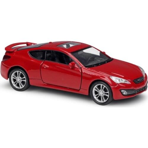 Welly 1:36 Scale Hyundai Genesis Coupe Sport Vehicles & Diecast Pull Back Metal Model Car Toy For Boys Gifts Free Shipping