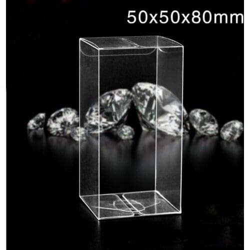 1000pcs Clear Plastic Box Macaron Box 5cmx5cmx8cm Anti Scratch Wedding Party Sweet Package Holder Reception Supplies