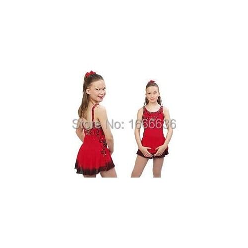 2016 Hot Sales Figure Ice Skating Dresses For Girls New Brand Vogue Figure Skating Competition Customized Dress DR2983