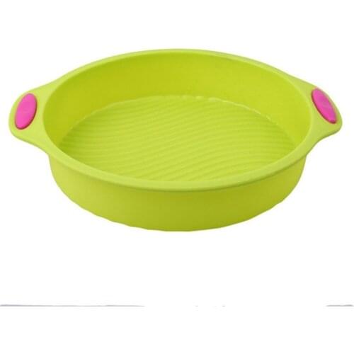 9-inch,Round Silicone Cake Pan Baking Cake Mold No-Stick Brownie Pan Baking Tray