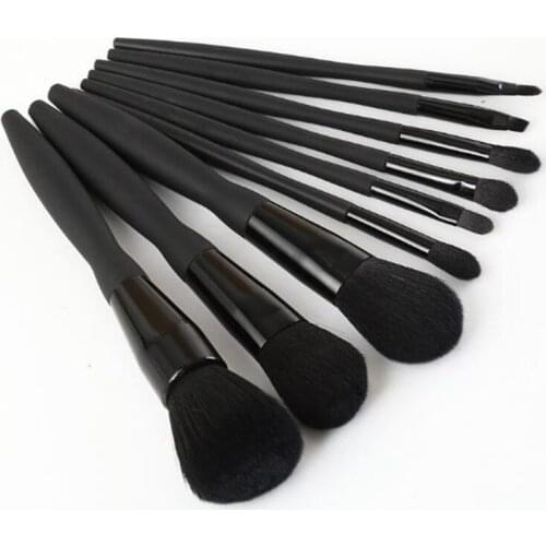 9PCS/SET Beauty Makeup Brushes Cosmetic Foundation Powder Blush Plastic Handle Make Up Brush Tool