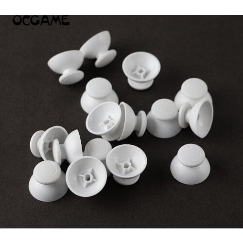 50pcs/lot White Big Hole 3D Analog Cover Plastic Thumb stick Rocker Joystick Grip Cap Shell Caps For Wii U WiiU Pro Controller