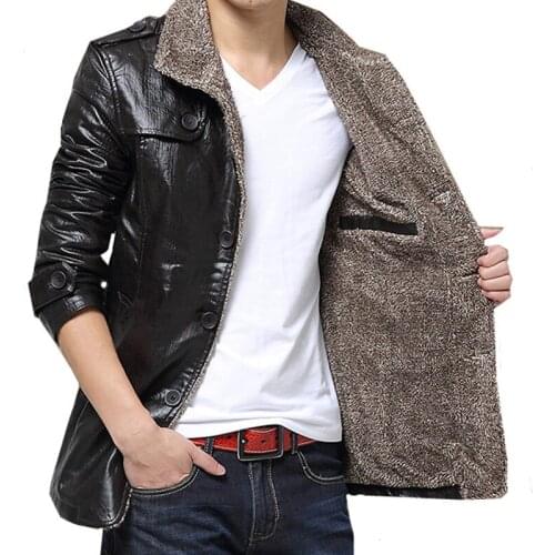 C1022 autumn winter 2020 new mens thickening fashionable casual PU leather jacket coat cheap wholesale free shipping