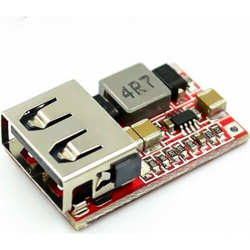 Efficiency 97.5% DC-DC Step-down Module 6-24V12V24V To 5V3A Car USB Mobile Phone Charger