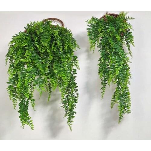 Artificial Vines Rattan Garden Vines Home Decoration Wall Hanging Artificial Plants Branches Green Plant Outdoor Ivy Fake Leaf