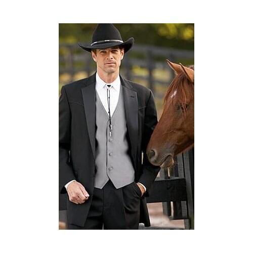 Groom Suit Design Beach Wedding Suit Black Groom Tuxedos Groomsmen Best Man Suit Men Wedding Suits(Jacket+Pant+Vest+Bowtie)Terno