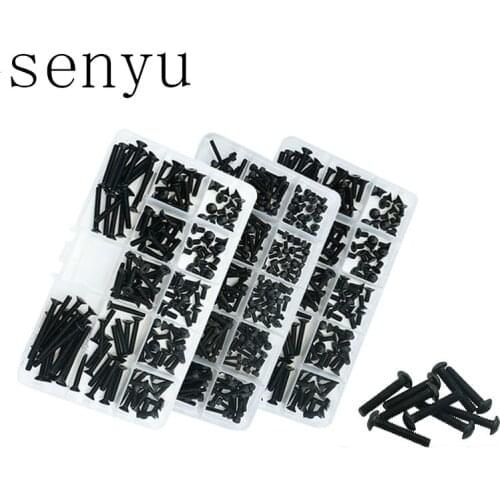 Luhuichang M3 M4 M5 M6 Hexagon Socket Head Cap Screws Bicycle Hex Bolts Nut Screw Set Assortment Kit