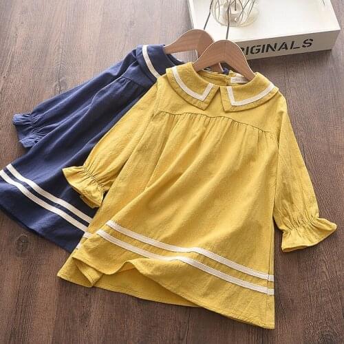 Sweet Tutu Party Dresses Girls Long Sleeve Childrens Clothing Cotton Kids Dresses for Girls Princess School Uniform Clothes