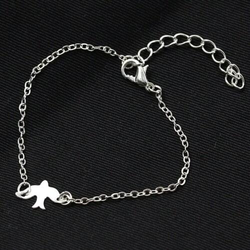 2018 Fashion Jewelry Peace Dove Pendant Bracelet Friendship Valentine Gift Bracelet Small Abstract Cute Swallow Bird Bracelet
