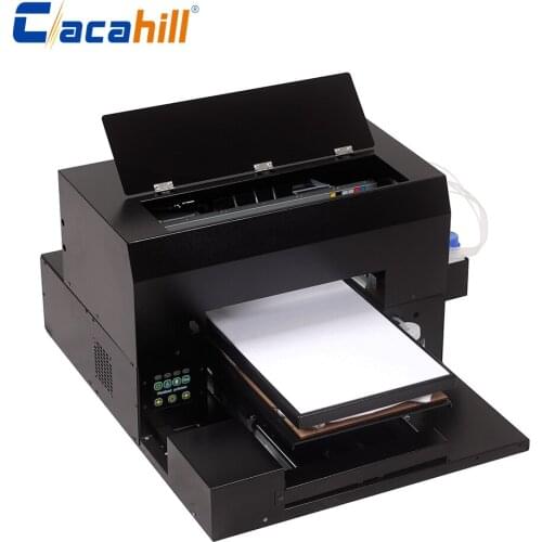 A3 DTG printer flatbed for T-shirt/PVC card/mobile phone case pattern printing multi-color high resolution