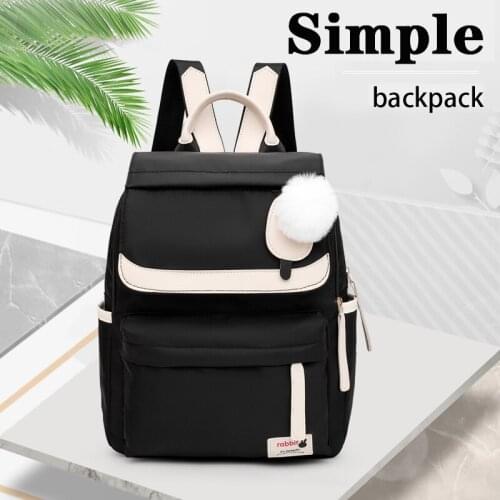 Simple Oxford Backpack for Women Anti Theft Bagpack Lady Back Pack Panelled Rucksack New Female Large Capacity Backpacks Mochila
