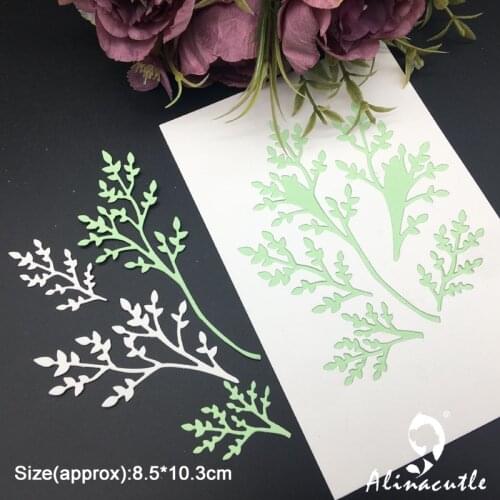 Alinacutle Metal Cutting Die Cut Tree Branch Leaf Scrapbooking Paper Craft Handmade Card Album Punch Art Cutter