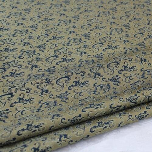 NCF121 Mongolian 140cm Silk Fabric Chinese Style Brocade Jacquard Fabric For Men Chinese Packing Decorative Cloth Curtain Fabric